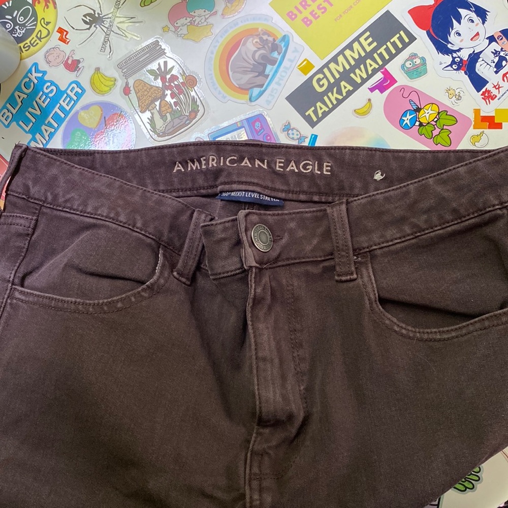 American Eagle 360 Next Level Stretch Hi-Rise Skinny Purple Jegging Sz 8 -No Tag